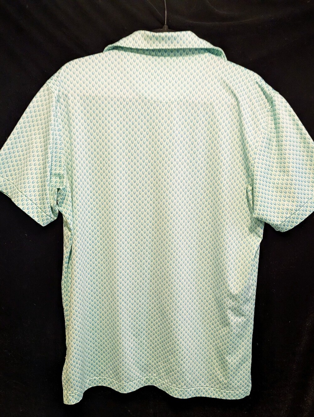 PETER Millar Summer Comfort "SKULLS" print Performance Golf Polo Shirt Size S - Picture 6 of 7